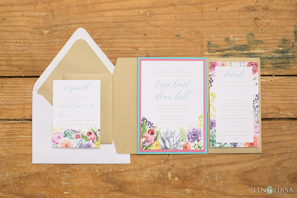 Romantic Tropical Styled Shoot: Wedding Stationery Collection