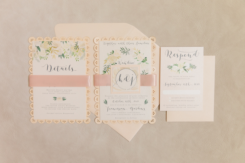Soft Blush, Vintage, Floral Inspired Wedding Stationery Collection